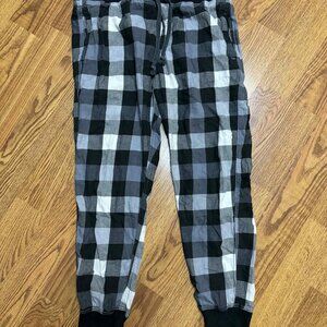 American Eagle Mens Plaid Pajama Lounge Joggers Size Large